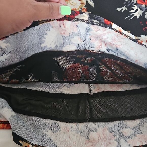 Faith and Joy Orange Black A-Line Skirt Casual Resort Wear - Picture 10 of 16